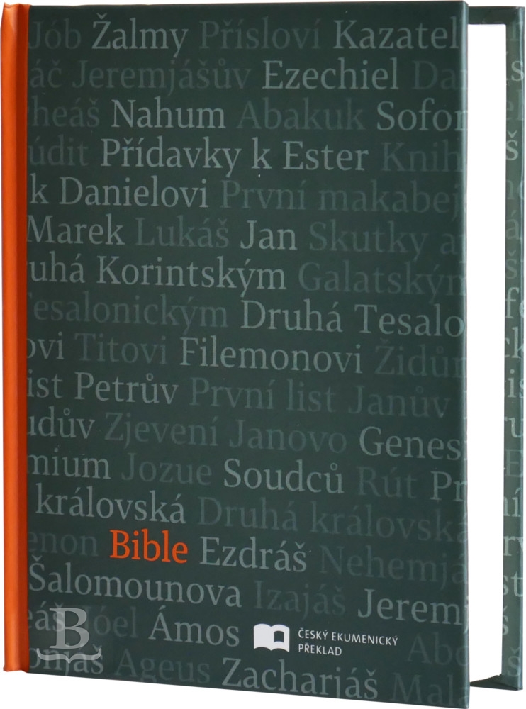 Biblia česká, ekumenický preklad, s DT, vreckový formát, oranžovo-čierna