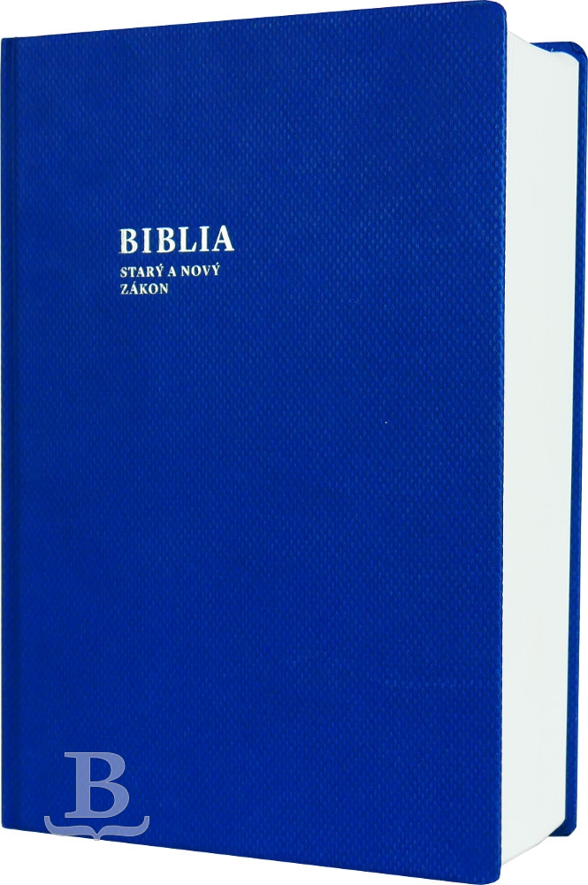 Biblia slovenská, rímskokatolícka, rodinná, modrá farba