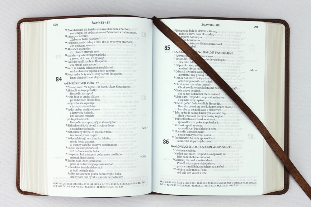 Biblia, ekumenický preklad, edícia SLOVO, 2020, vreckový formát, hnedá, dvojfarebná