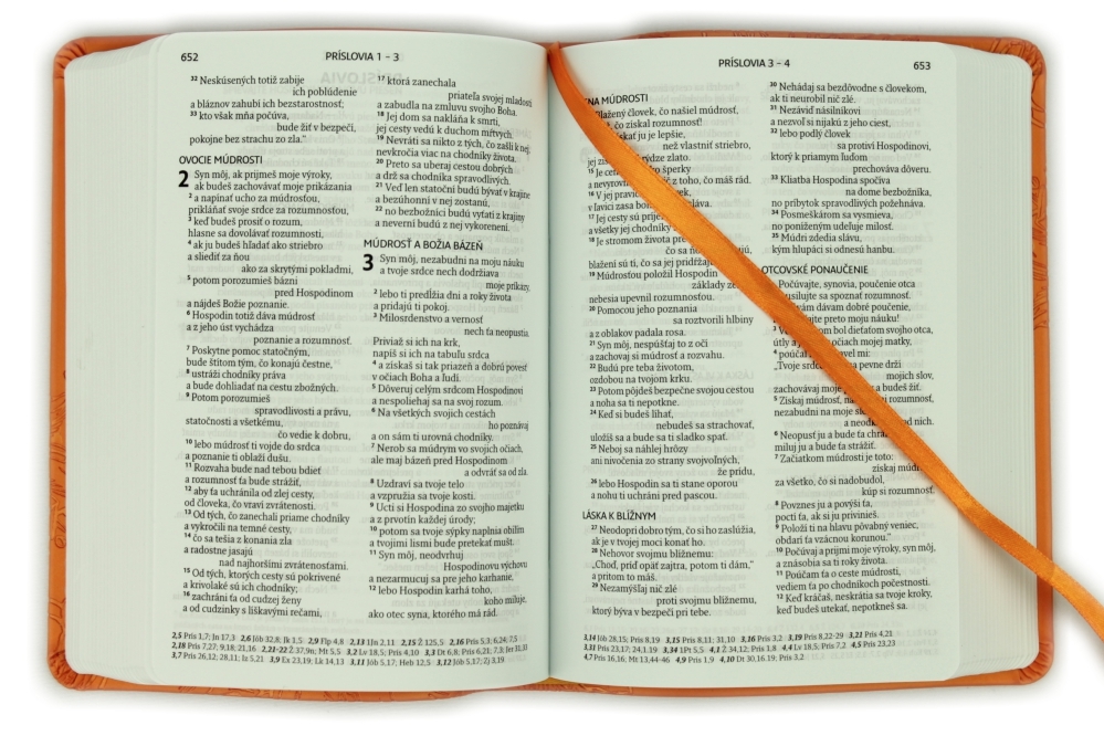 Biblia, ekumenický preklad, edícia SLOVO, 2020, vreckový formát, oranžová