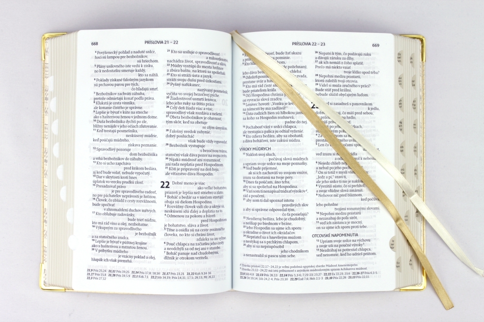 Svadobná Biblia, ekumenický preklad, edícia SLOVO, 2020, biela s kvetom, s DT
