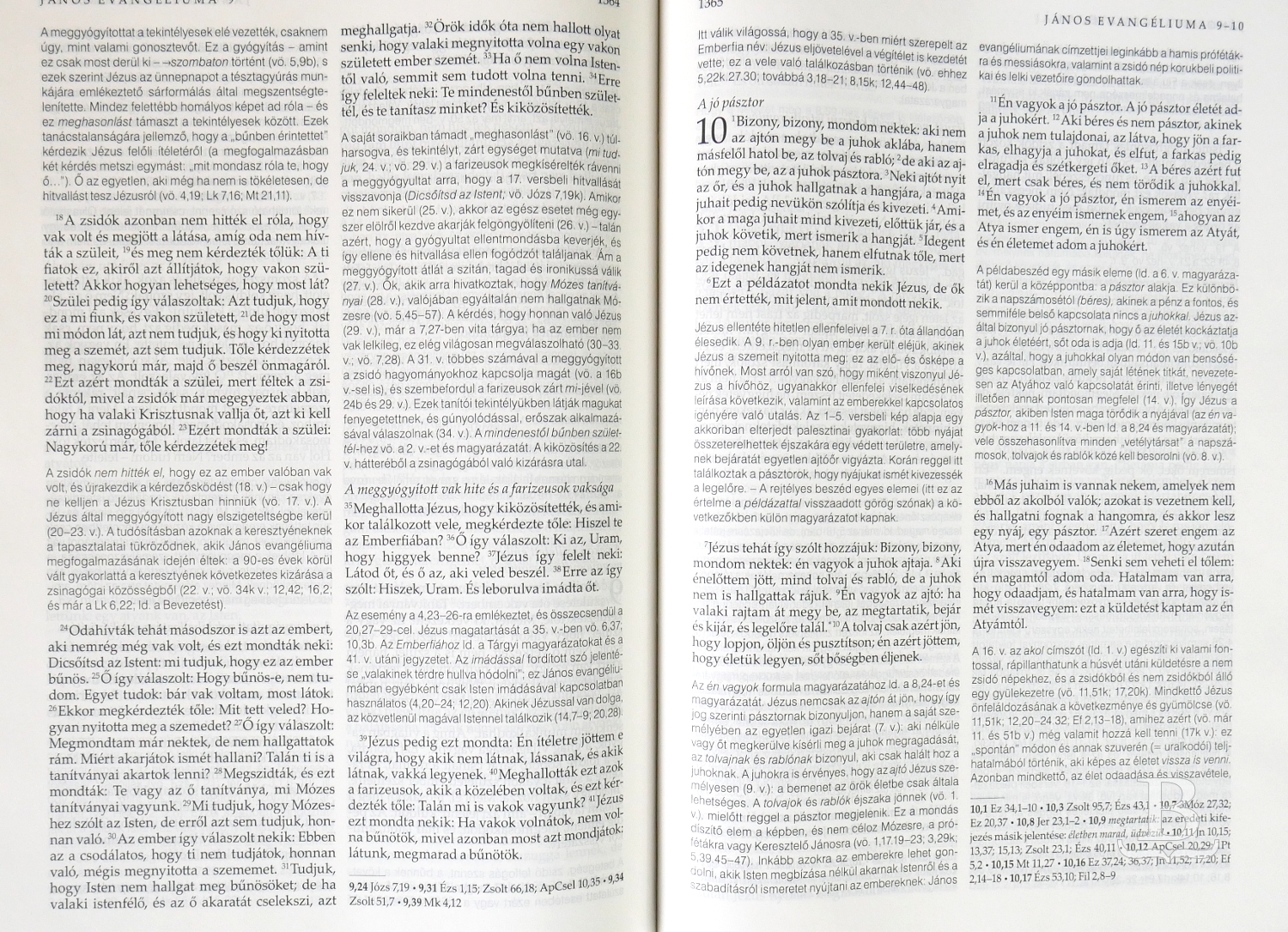 Biblia, maďarská, revidovaný preklad (2014), s vysvetlívkami