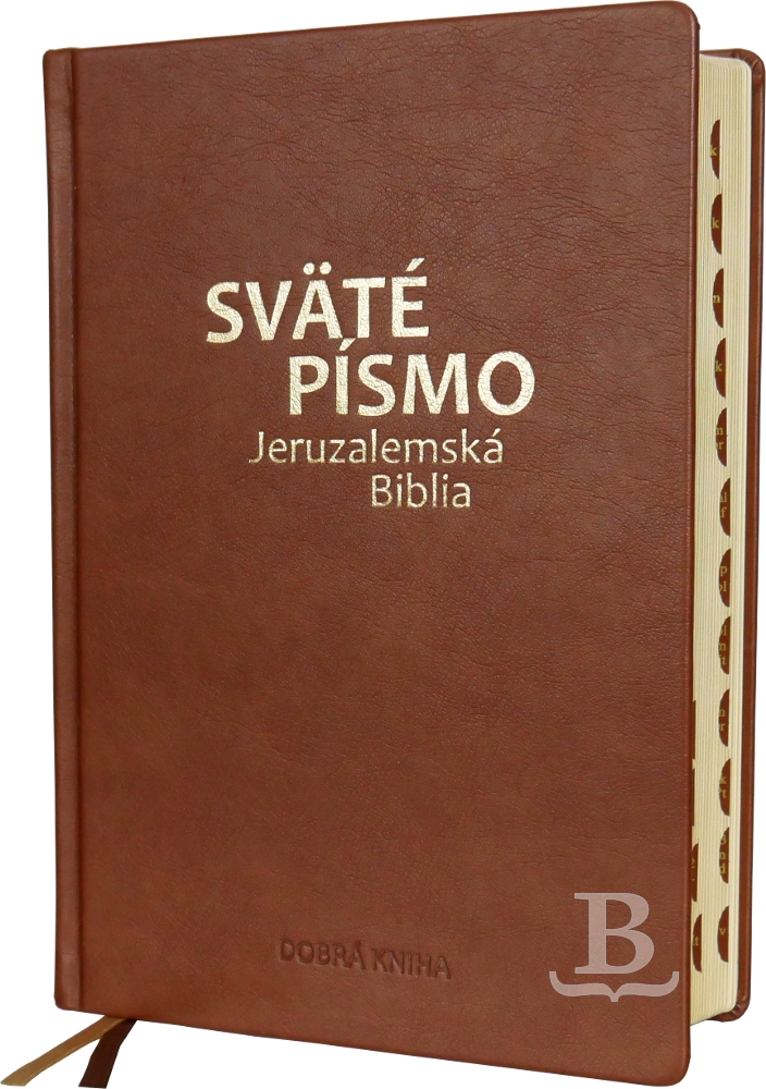Jeruzalemská Biblia, veľký formát, hnedá, zlatá oriezka, 2022