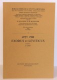 BHS – Exodus et Leviticus