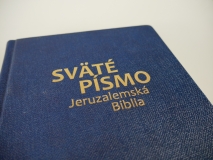 Jeruzalemská Biblia, veľký formát, modrá, zlatá oriezka, 2022